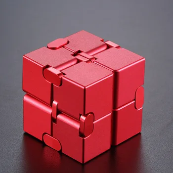 

Infinite Rubik's Cube Decompression toy Aluminum Squares Pocket Finger Decompression Toys