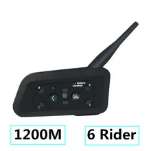 2018 Intercoms Bluetooth Motorcycle Communicator Helmet Headset Interphone for 6 Riders Motorcycle Intercom Motorcycles Headset