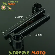 CNC Aluminium 50 MM Tauchrohr Einstellbarer Lenker Stummel Clip-on Für Ducati Monster 696 1100 S 695 S4R S2R 620 1000 800 900 750