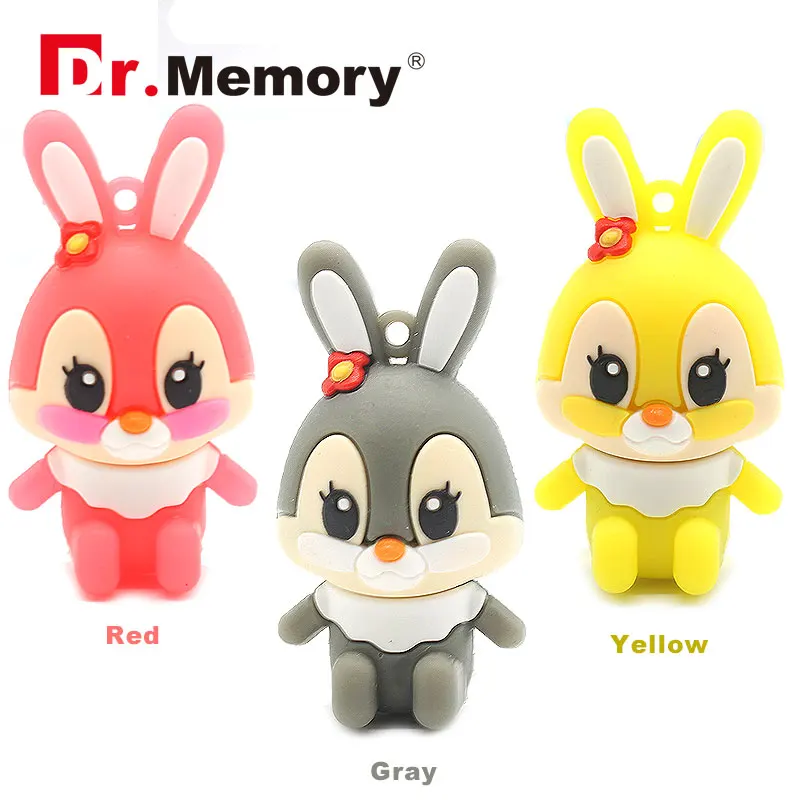 Cartoon USB Flash Drives 8GB Cute Kitty Cat Unicorn Bunny Animal Pendrives 32GB Pen Drive 4GB 16GB Memory Stick Creative Gifts