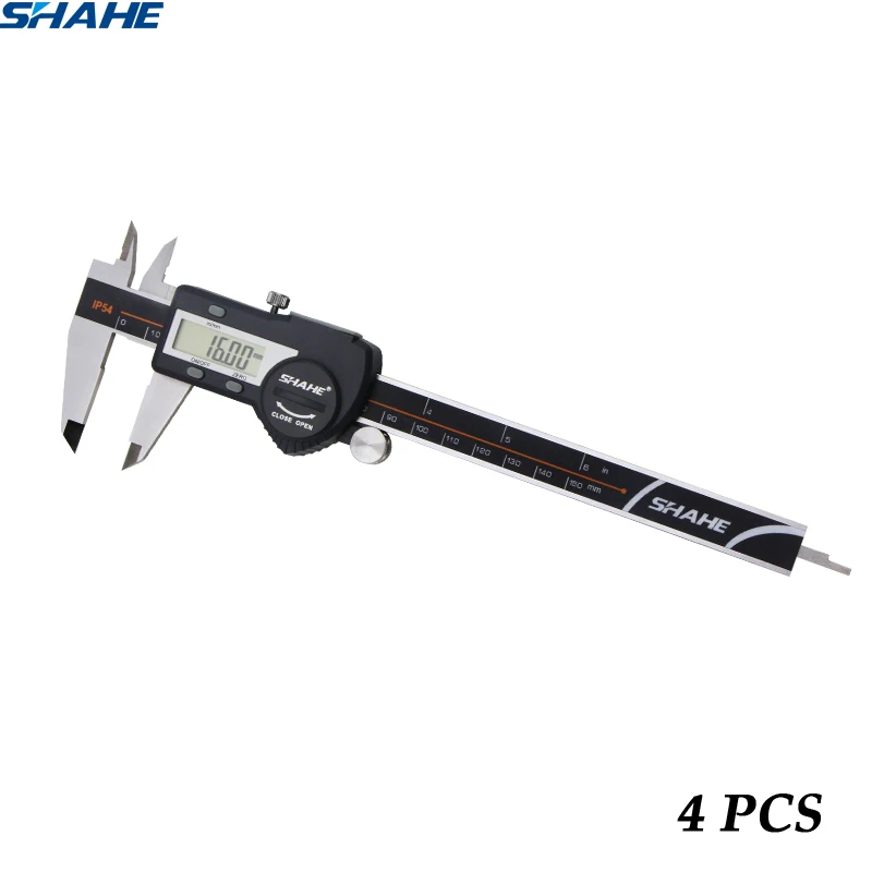 

4 pcs digital vernier caliper 150 mm Stainless Steel LCD Digital Vernier Caliper Micrometer Paquimetro Digital
