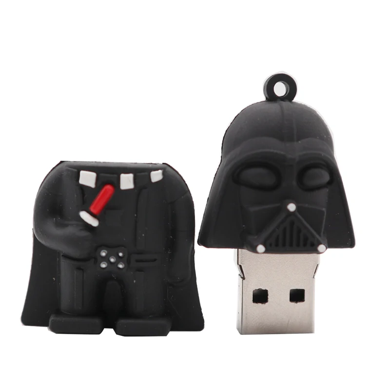USB флеш-накопитель cartoon Darth Vader, флеш-накопитель, 4 ГБ, 8 ГБ, 16 ГБ, 32 ГБ, 64 ГБ, флешка Звездных войн, карта памяти, креативный usb-флеш-накопитель в подарок - Цвет: Red