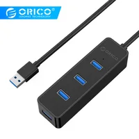 ORICO автобус с питанием от USB 3,0 с VL812 Чипсет 4 Порты и разъёмы хаб для ноутбука/Ультрабук-черный (W5PH4-U3) - изображение