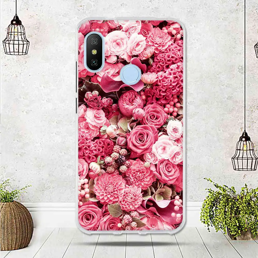 Untuk Xiao Mi Merah MI 6 Pro Case untuk Xiao Mi Merah MI 6 Pro Cover Ponsel untuk Xiao Mi mi A2 Lite Case Silikon Lucu Penutup Telepon Funda