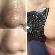 100 pcs Removedor de Cravo Nariz Máscara de Tratamento Da Acne Descamação Máscara Cabeça Preta Limpeza Profunda Pore Faixa Preta Rosto Cuidados Com A Pele máscara