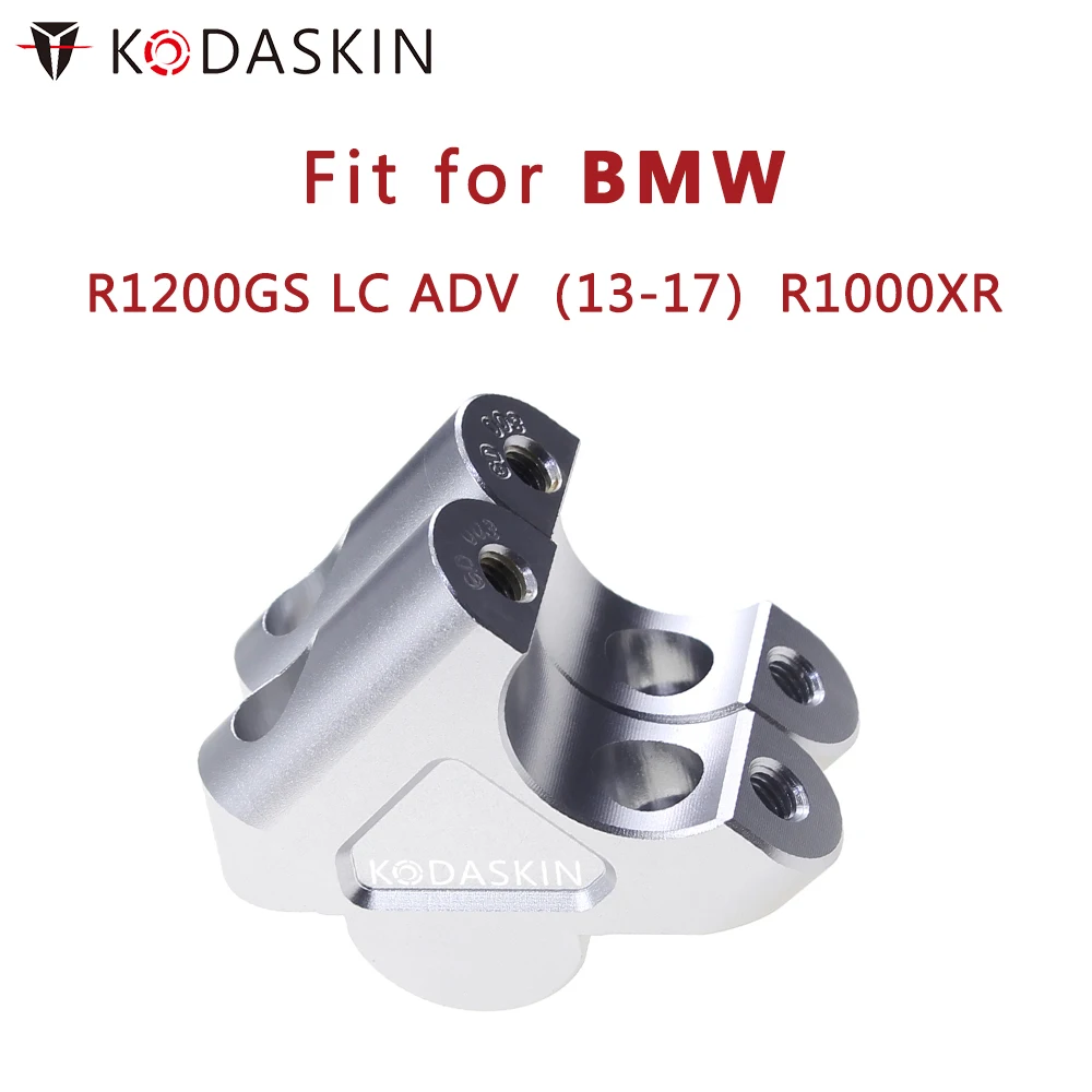 

KODASKIN Motorcycle Handlebar Riser Clamp Extend Adapter for BMW R1200GS LC ADV 2013-2017R1000XR