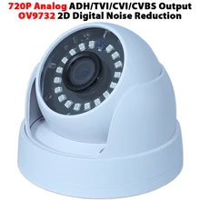 Home Security 720P wide angle AHD/TVI/CVI/CVBS 4 In 1 Output Video Camera plastic dome indoor