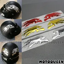 Tête de crâne, fantôme, 3D, chromé, pour casque de moto, tampon de réservoir, décalcomanies, flamme pour Haley Honda Yamaha Kawasaki Suzuki
