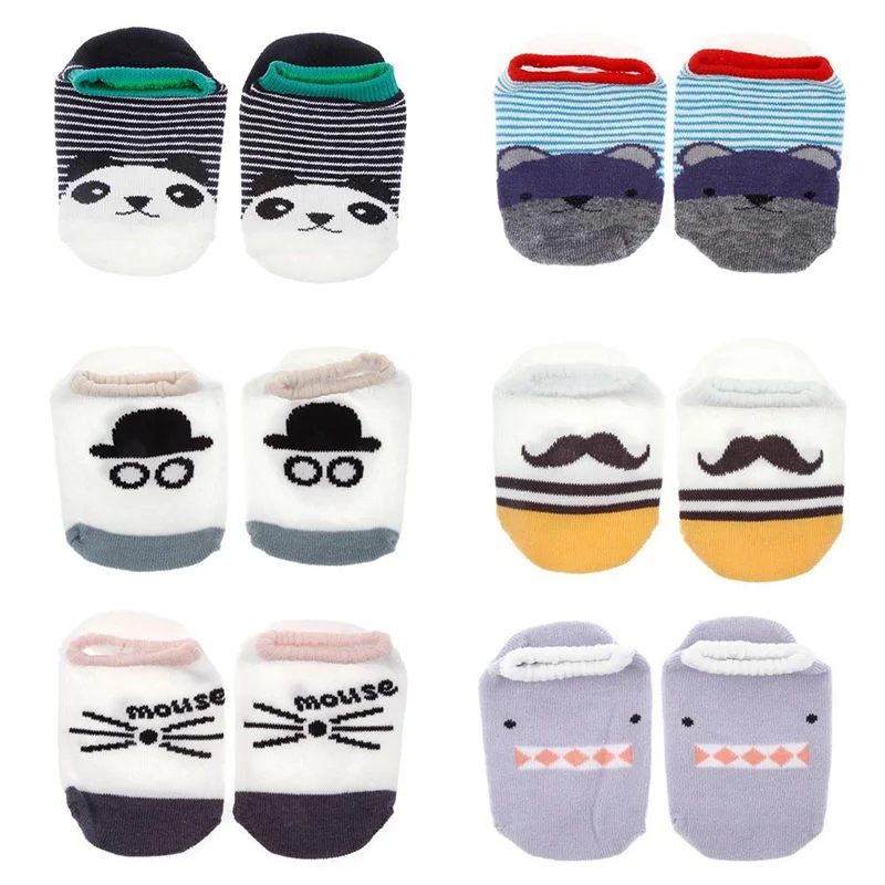 

1 Pair New Clothes Hot Selling Summer Spring Baby Infant Socks Newborn Cotton Boys Girls Cute Cartoon Toddler Anti-slip Socks