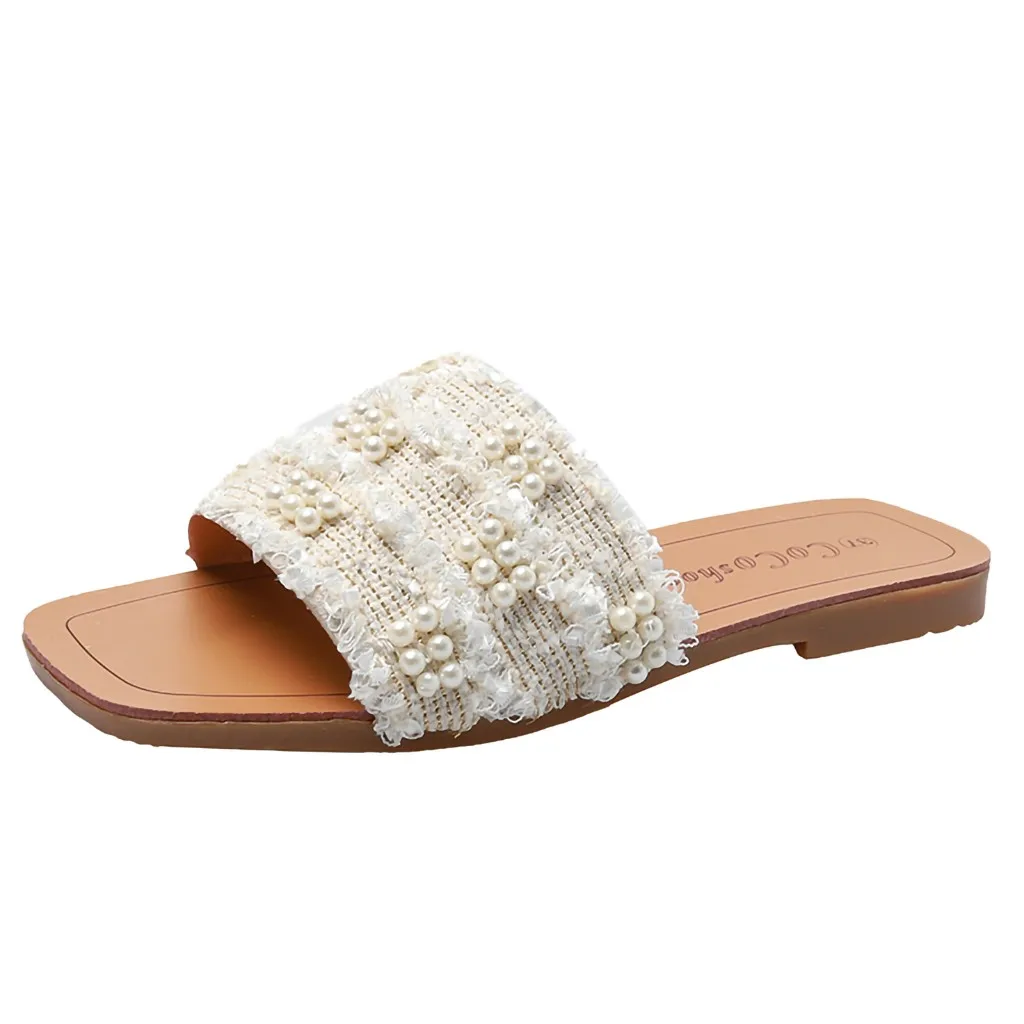 

SAGACE Women's Slippers Summer New Fashion Women Slippers Indoor Outdoor Flip-flops Beach Shoes Female Casual Flower Slipper4191