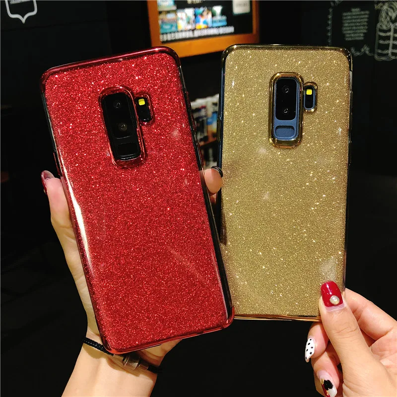 Блестящий чехол ТПУ для Samsung S9 Plus Note 9 S10 10 Pro A10 A20E A30 A50 A70 M20 M30 M40 J4 J6 J8 A6 A7 A8 2018 Fundas |