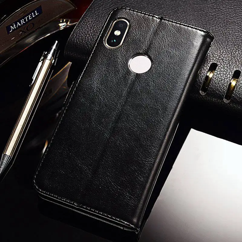 TOMKAS Wallet Leather Cases For Xiaomi 6X Case PU Retro Commerce Case With Card Pocket For Xiaomi A2 Back Cover Coque