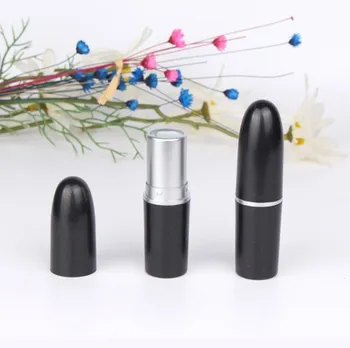 

500pcs empty bullet lipstick tube black color, empty bullet lipstick case,DIY bullet shape lipstick container