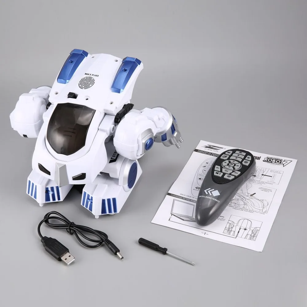 K4 Интеллектуальный робот с деформацией отпечатков пальцев, полицейский радиоуправляемый робот, ходячий, танцующий, говорящий, раздвижной детский пульт дистанционного управления, игрушка в подарок, радиоуправляемый робот, хобби