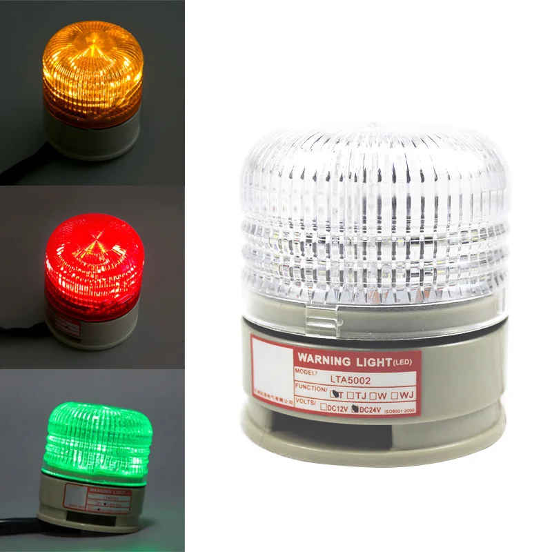 

Three color indicator light with buzzer strobe signal warning light LTA5002 12V 24V LED lamp flashing light security alarm