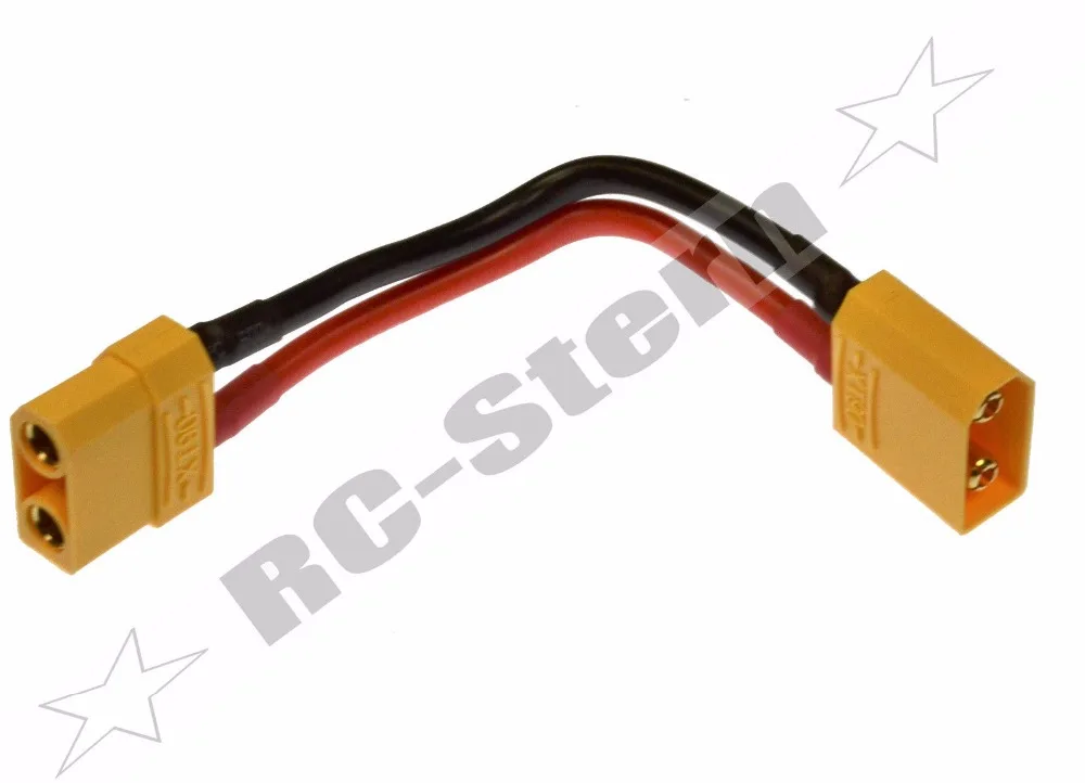 XT90 папа к XT90 Женский удлинитель 12AWG 10 см провод для батареи XT90 папа к XT90 Женский удлинитель 12AWG 10 см провод для батареи