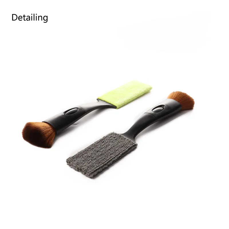 

Auto Interior 2 Ends Cleaning Brush Detailing Tools for Cleaning Air Conditioning Car Wash Cleaning Brush For Car