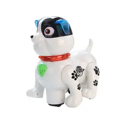 Электронная собака Интерактивная щенок робот Гарри реагирует на прикосновения, прогулки, чеканка и веселые мероприятия для маленьких