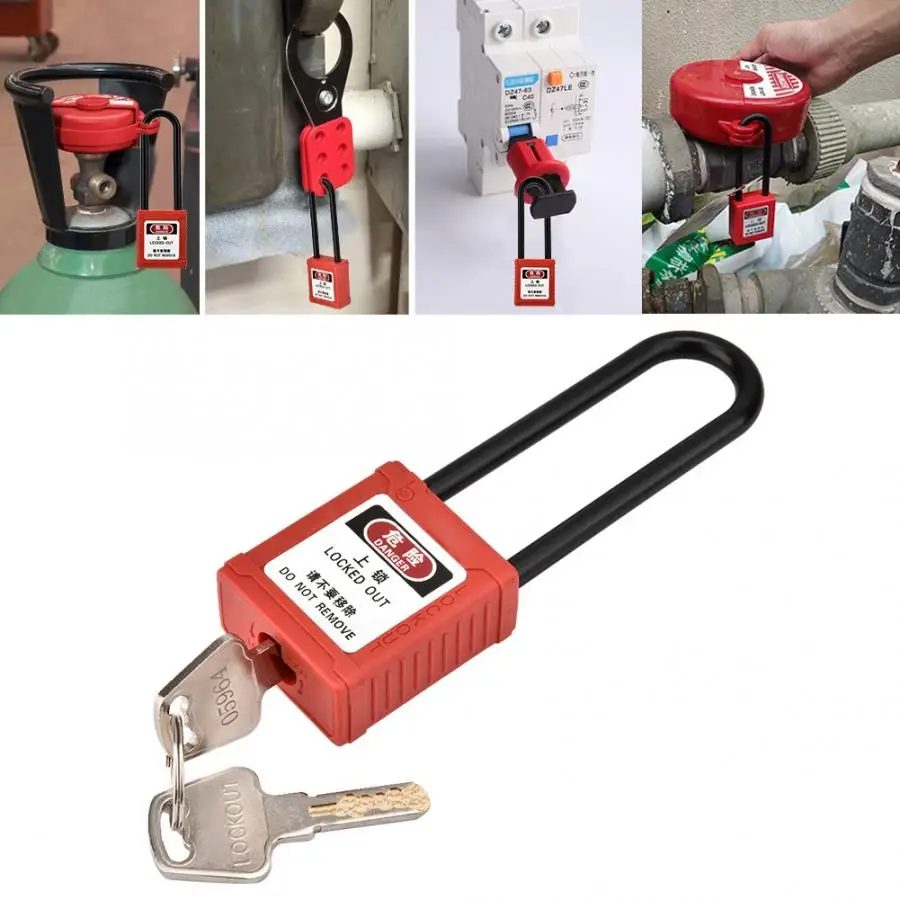 Industrial Safety Padlock Long Insulated Beam Lockout Tag Out Isolation Lock sliding door lock code | Обустройство дома
