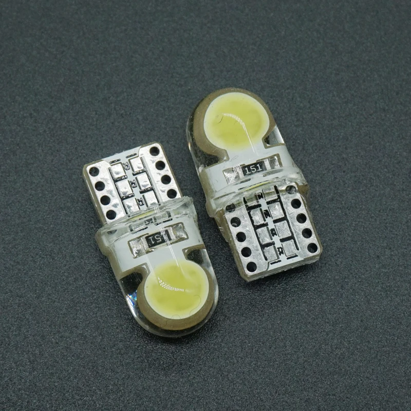 JALAMP 6 шт. Авто T10 Led 12В 194 W5W LED 168 COB кремнезема с поворотным боковым номерным знаком
