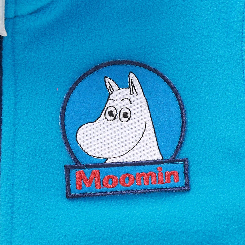 Новинка 2019 детская флисовая куртка Moomin осенняя повседневное флисовое пальто на