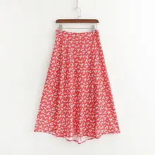 XD35-2079 европейской и американской моды ветер печатных Половина-Длина юбки