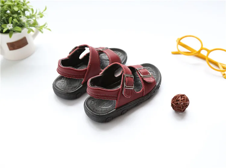 KINE PANDA/Летняя детская обувь для маленьких мальчиков; сандалии из натуральной кожи для мальчиков; ручной шов; От 1 до 5 лет