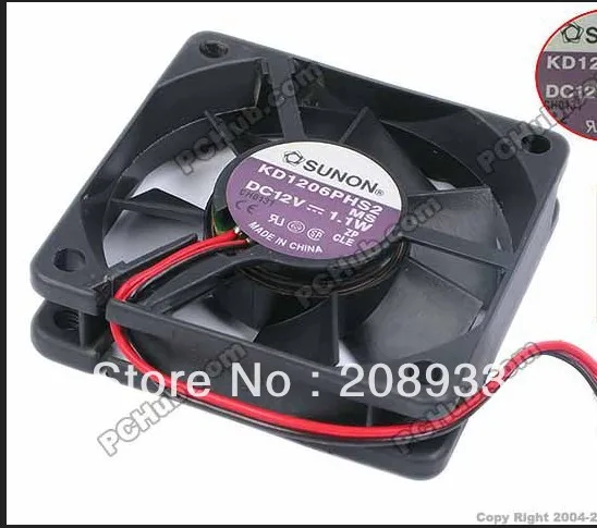 

For Original SUNON Sunon KD1206PHS2 6015 12V 1.1W 6 cm 6CM FAN+cooling fan