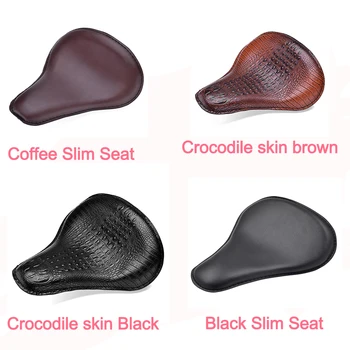 

Bjmoto Custom Synthetic Leather Solo Slim Seat For Harley Sportster Bobber Chopper motorcycle bike seat