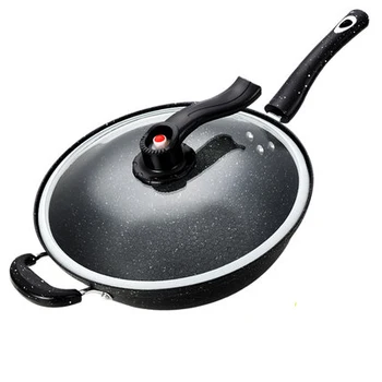 

[TB14]Non-stick wok household wok induction cooker gas stove for iron pan
