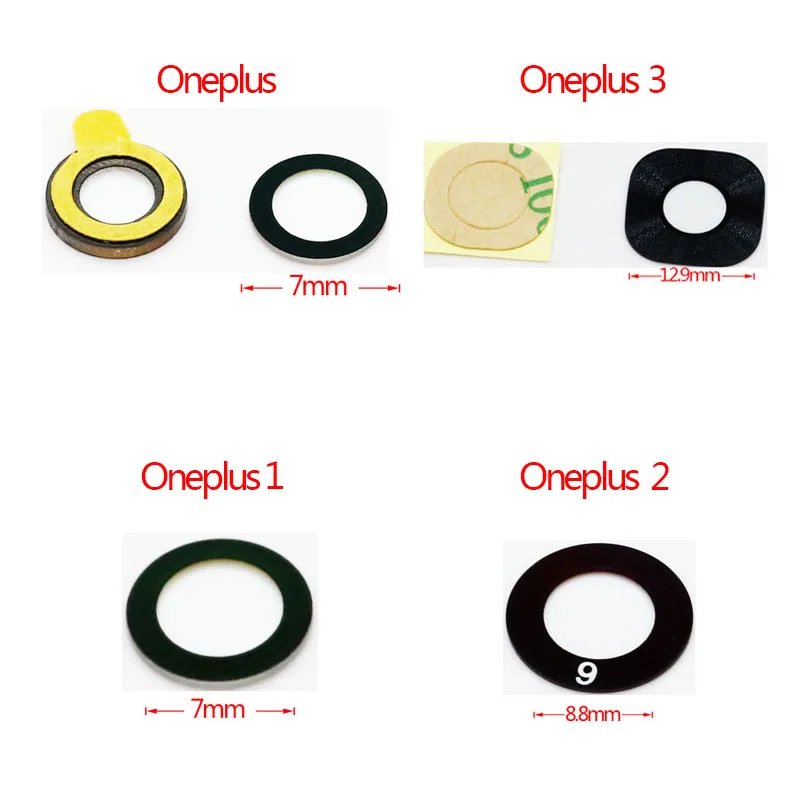 

New Genuine Rear Camera Lens For Oneplus 3 one plus Three Oneplus 2 Oneplus 1 Back Camera Protector Glass Lens Peotection Cover