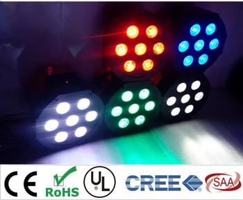 

CREE LED Par 7x12W RGBW 4IN1 LED Luxury DMX 4/8 Channels Led Flat Par Lights