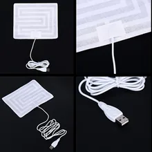 1 шт. 14*17,5 см зима 5 в USB с подогревом носки для девочек углерода волокно колодки Электрический Теплый нагретый руки талии прихватки