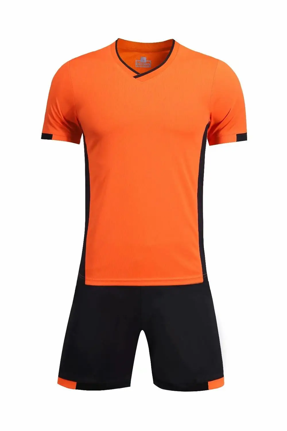 Черный Новая мужская спортивная тренировочная одежда со световыми досками с коротким рукавом футбольная форма для бега - Цвет: Оранжевый