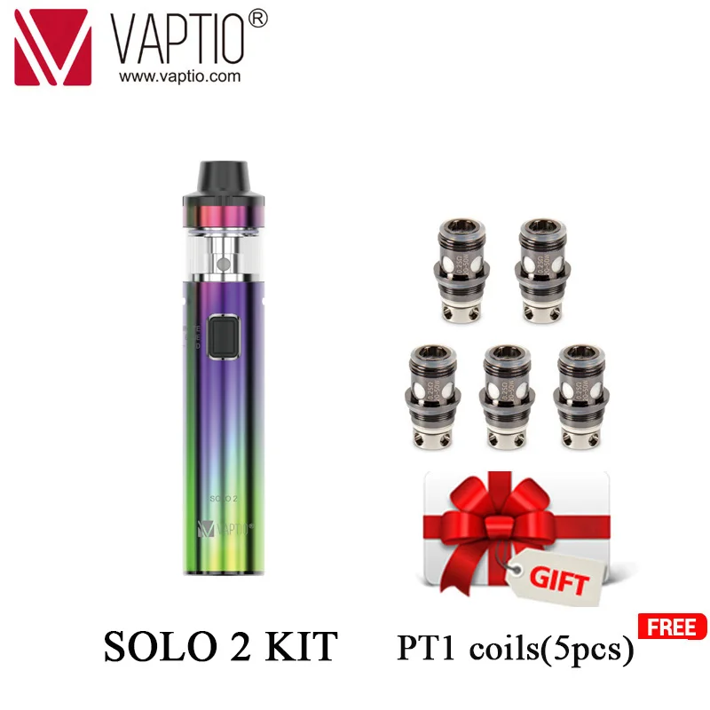 

gift 5pc coils Vape Pen Kit Solo 2 KIT with 3000mAh Built-in Battery 2.0/4.0ml All-In-One Style electronic cigarette vaporizer