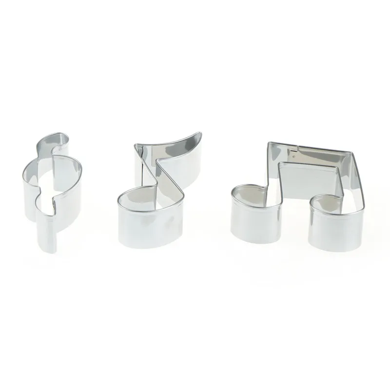 

stainless steel cookie cutter mold biscuit accessories cake decorating tools kitchen supplies Creative design music note shape