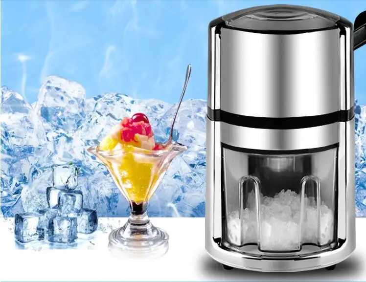Manual Ice Crusher Shaver Snow Drink Slushy Maker Blender Cocktail