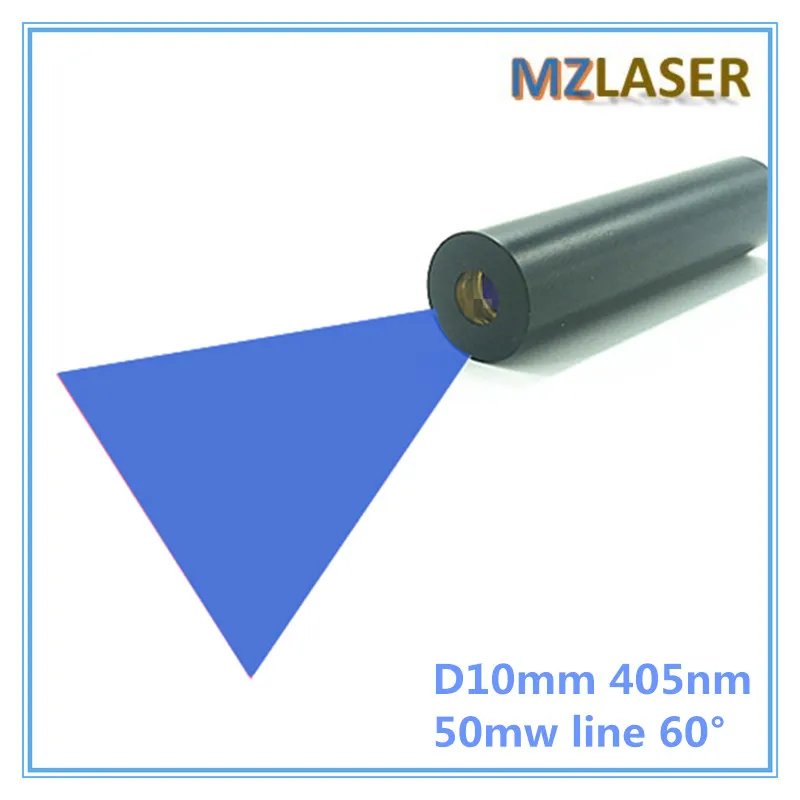 

High End 50mW 405nm Blue Line 60 degree Laser Module Industrial areas 10mm