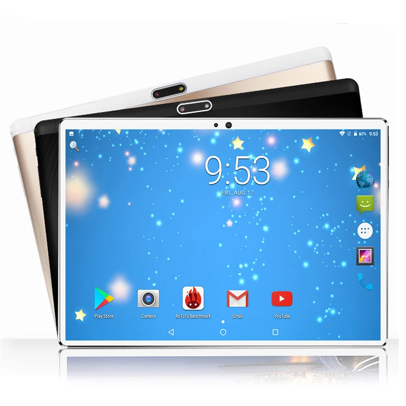 10 inch Tablet PC Octa Core 4G RAM 64GB ROM Dual SIM Cards Android 7.0 GPS 3G 4G LTE 10.1 IPS 1280*800 Tempered 2.5D Glass