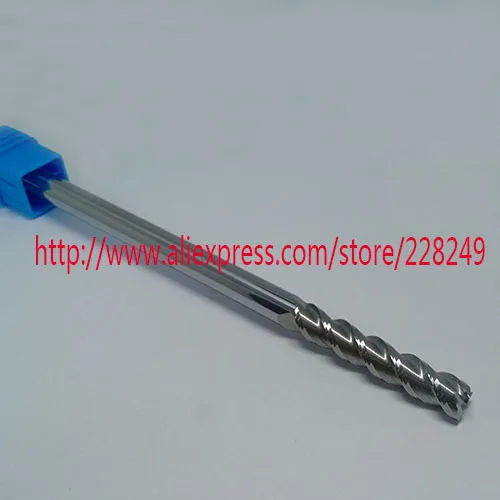 1 шт. D12 * 45 100 HRC50 3 флейты плоские концевые фрезы для алюминия CNC фрезерные