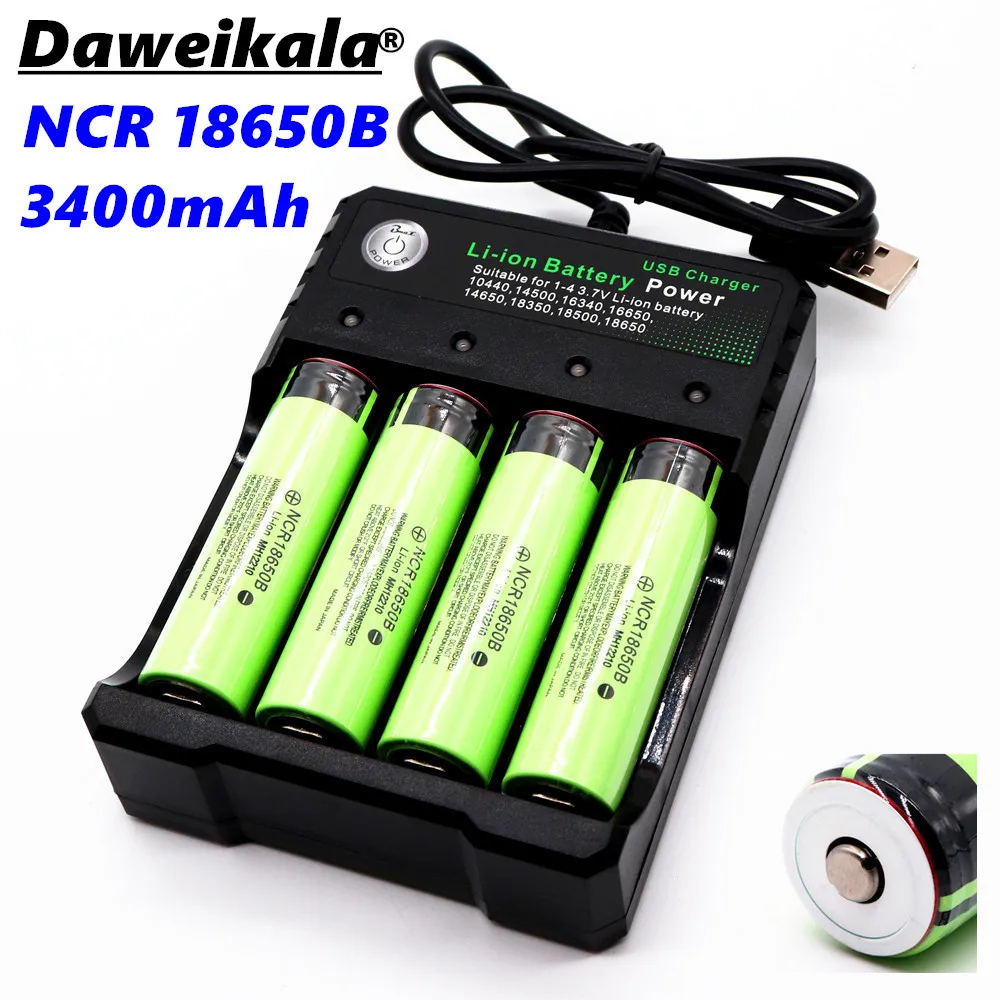 original NCR18650B lithium ion battery 3400mAh is suitable ...