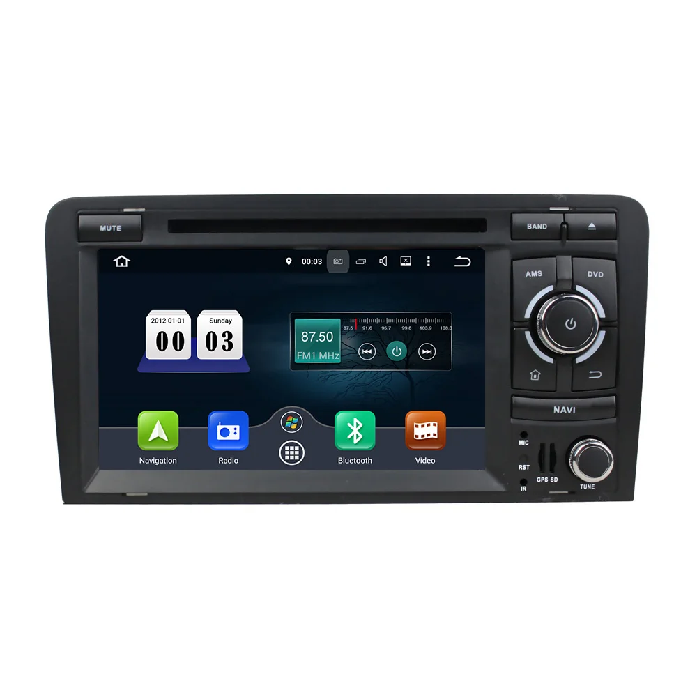 Excellent Navirider Android 8.0 radio tape recorder octa Core 4GB RAM 32GB rom with IPS screen for Audi TT (2006-2013) head unit GPS DVD 2