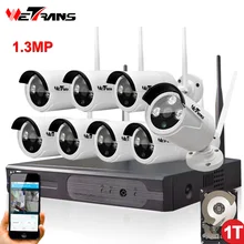 Home Security Camera CCTV System Wireless DVR 8CH IP CCTV Kit HD 960P P2P IR Night Vision Plug Play Video Surveillance Wifi Kit