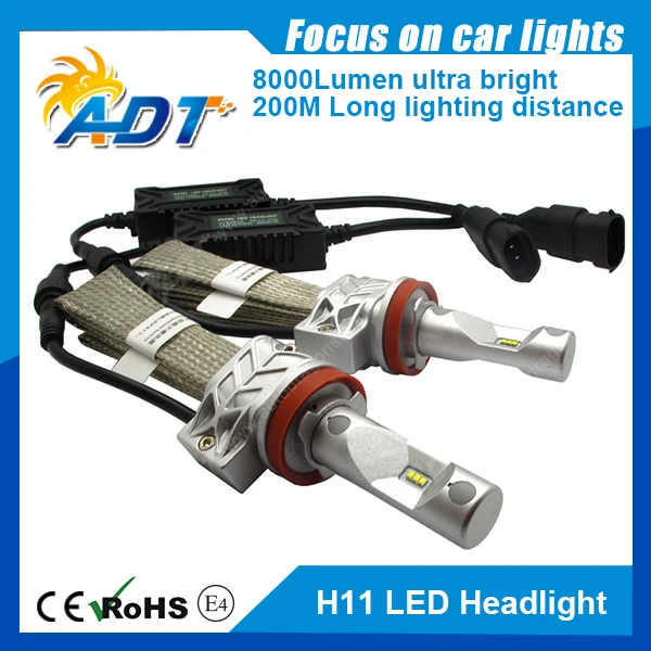 1set 50W 8000LM PH Chip LED Headlight 25W 4000LM H1 H3 H4 H7 H8 H9 H11