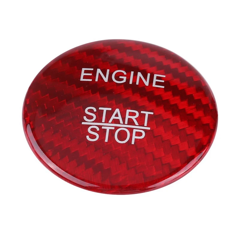 Carbon Fiber Car Start Stop Button Cover Set For For Mercedes Benz A B C Glc Gla Cla Ml Gl Class W176 W246 W205 X253 X156 C117