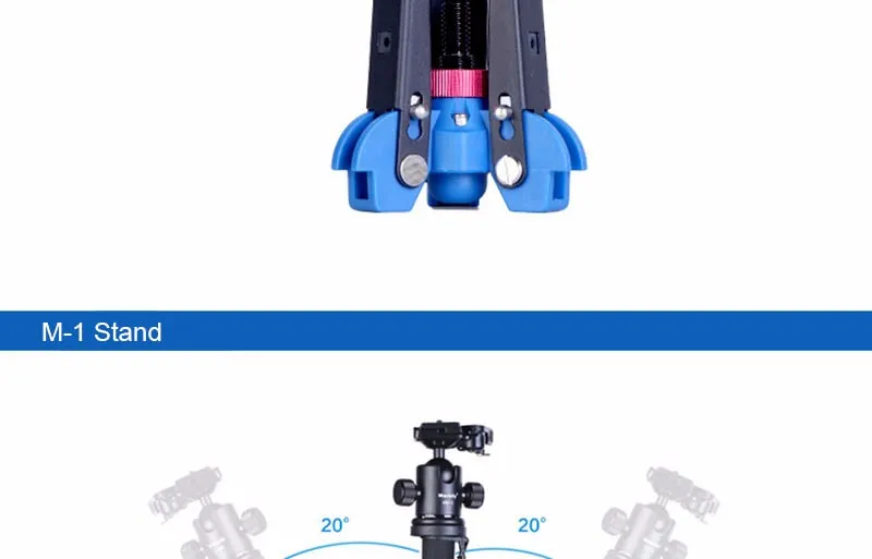 Manbily M-1 монопод база подставка портативный 3 ноги DSLR Unipod монопод держатель гидравлическая опора штатив подставка база с 3/" адаптером