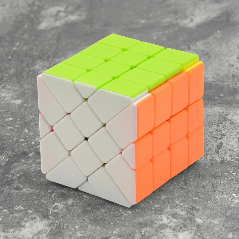 Lefun прозрачный пазл Фишер магический куб без наклеек 4x4 Magic Cube Cubo Magico обучения Развивающие игрушки для детей