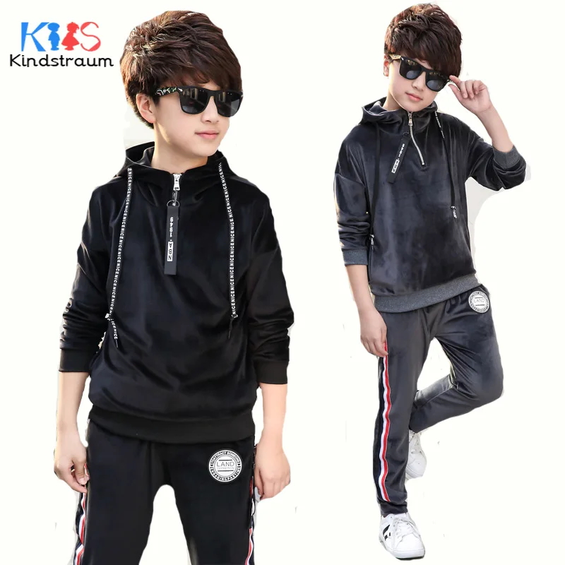 Goedkoop Kindstraum 2018 Lente Kinderen Kleding Sets Kids Solid Sport Truien + Casual Broek Jongen Meisje Mode Trainingspakken Katoen, MC1004
