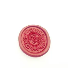 Индивидуальные инициалы с цветочным воском печать/Пользовательские Свадебные печати/свадебные приглашения печать/на заказ Свадебная печать