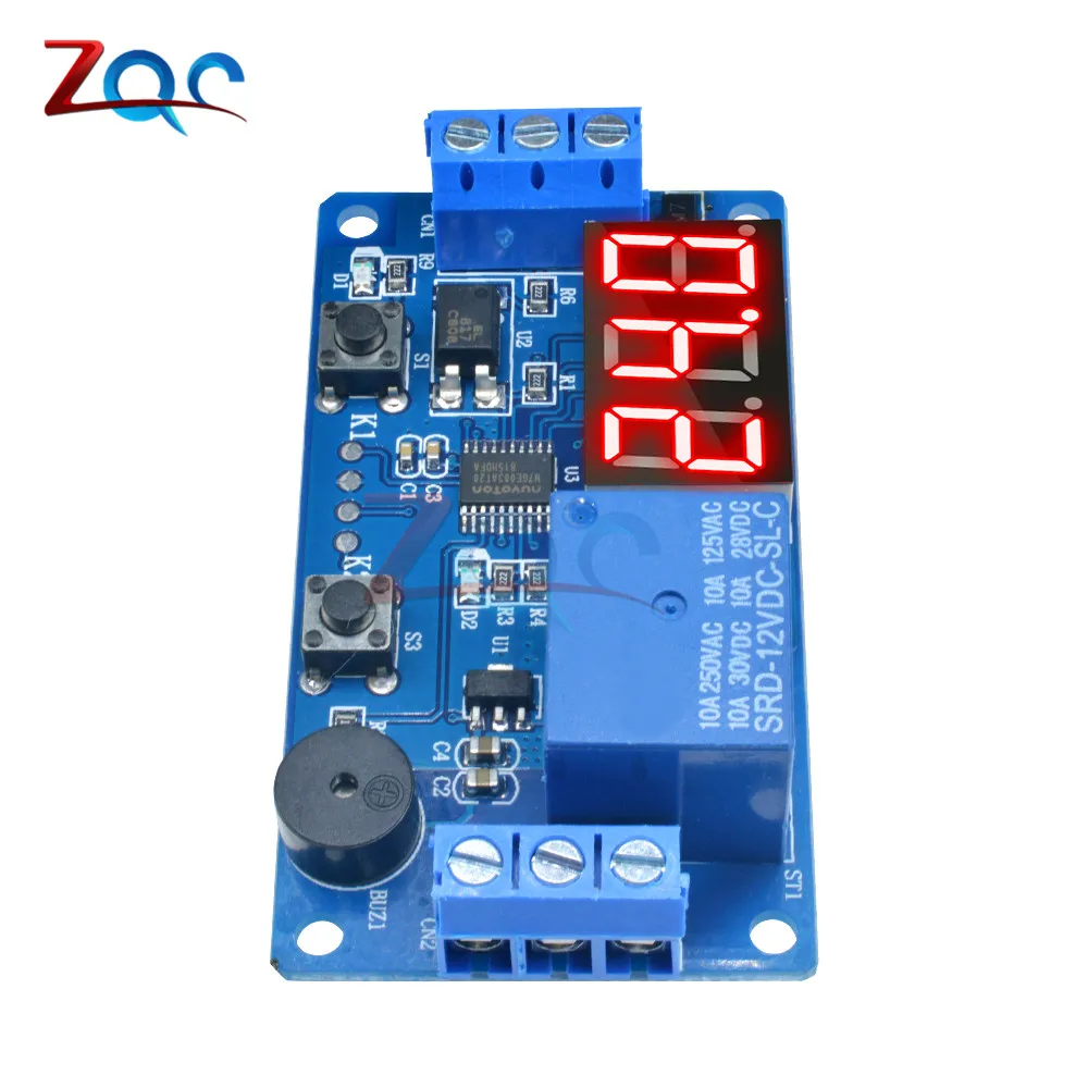 12v modulo display digitale LED HOME Automation ritardo timer interruttore